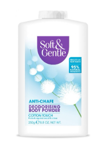Soft & Gentle Anti-Chafe Deodorising Body Powder - Cotton Touch 250g